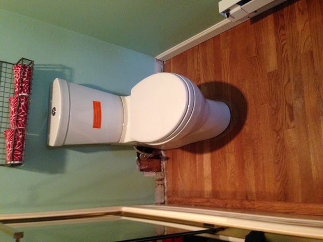 Rush Plumbing new toilet install